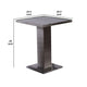 Nia Bistro Outdoor Table | Marble Base | Gray PE Rattan Frame | 27’’ BM342307