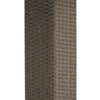 Nia Bistro Outdoor Table | Marble Base | Brown PE Rattan Frame | 27"