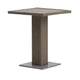 Nia Bistro Outdoor Table | Marble Base | Brown PE Rattan Frame | 27"