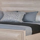 Nitz King Bed | Paneled White Oak Wood Headboard | Beveled Fronts BM342310