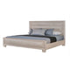 Nitz King Bed | Paneled White Oak Wood Headboard | Beveled Fronts