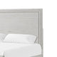 Basil queen Bed | Framed Headboard and Footboard | Rustic White Wood BM342317