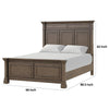 Huder Queen Bed | Panel Molded Headboard and Footboard | Walnut Brown BM342320
