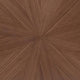 Ebik Dining Table | 71’’ Oval Top in Walnut Brown Sunburst Veneer BM342323