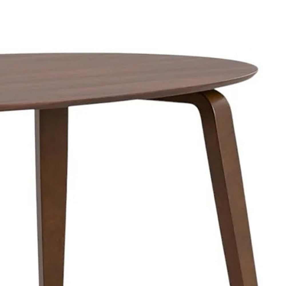 Narv Dining Table | 71’’ Oval Top in Walnut Brown Solid Wood BM342324