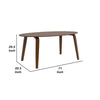 Narv Dining Table | 71’’ Oval Top in Walnut Brown Solid Wood BM342324