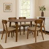 Narv Dining Table | 71’’ Oval Top in Walnut Brown Solid Wood BM342324