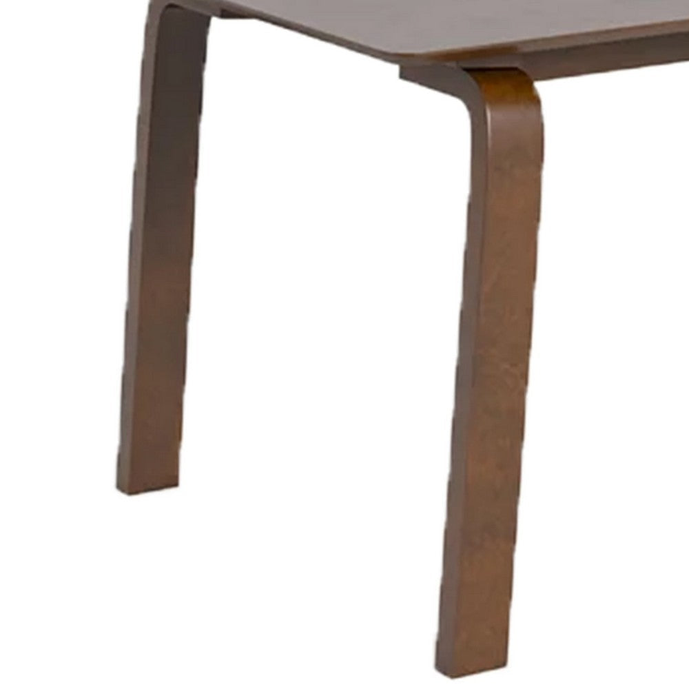 Iken Dining Table | 71’’ Rectangular Top in Walnut Brown Solid Wood BM342325