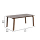 Iken Dining Table | 71’’ Rectangular Top in Walnut Brown Solid Wood BM342325