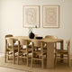 Edey Dining Table | 66-84’’ Expandable Top in Oak Brown | Panel Legs BM342326