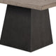 Ager Dining Table | 54’’ Top in Oak and Walnut Brown | Pedestal Base BM342329
