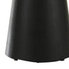 Kily Side End Table | Cone Pedestal Base | 20" Round Top in Black