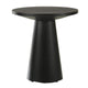 Kily Side End Table | Cone Pedestal Base | 20" Round Top in Black