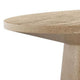 Kily Coffee Table | Pedestal Base | 29" Round Top in Oak Brown