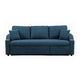 Rily Sleeper Sectional Sofa with Pull Out Bed and 2 Pillows | Blue BM342334