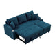 Rily Sleeper Sectional Sofa with Pull Out Bed and 2 Pillows | Blue BM342334