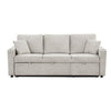 Dily Sleeper Sectional Sofa with Pull Out Bed and 2 Pillows | Beige BM342335