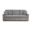 Dily Sleeper Sectional Sofa with Pull Out Bed and 2 Pillows | Gray