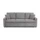 Dily Sleeper Sectional Sofa with Pull Out Bed and 2 Pillows | Gray BM342336