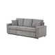 Dily Sleeper Sectional Sofa with Pull Out Bed and 2 Pillows | Gray BM342336