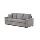 Dily Sleeper Sectional Sofa with Pull Out Bed and 2 Pillows | Gray