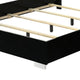 Suni King Size Bed w LED Headboard | Piano Black Wood Frame BM342340