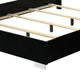 Suni Queen Size Bed w LED Headboard | Piano Black Wood Frame BM342341