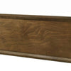 Rouk Twin Size Bed w Panel Headboard | Walnut Brown Okume Veneer BM342347