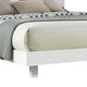 Yoki Queen Size Bed w Underbed LED | Acrylic Gold Trim | White Frame BM342353