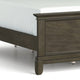 Revy Queen Size Bed | Traditional Crown Moldings | Gray Solid Wood BM342368