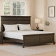 Revy Queen Size Bed | Traditional Crown Moldings | Gray Solid Wood BM342368
