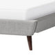 Levy Queen Size Bed | Button Tufted Headboard | Modern Gray Upholstery BM342371