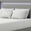 Aliso Full Size Bed | LED Panel Headboard | Modern Metallic Gray BM342376