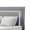 Aliso Full Size Bed | LED Panel Headboard | Modern Metallic Gray BM342376