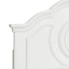 Aleci Twin Size Bed | Crown Molding & Bell-Shaped Design | White BM342378