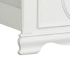 Aleci Twin Size Bed | Crown Molding & Bell-Shaped Design | White BM342378