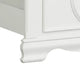 Aleci Twin Size Bed | Crown Molding & Bell-Shaped Design | White BM342378