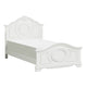 Aleci Twin Size Bed | Crown Molding & Bell-Shaped Design | White BM342378