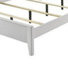 Tory California King Size Bed | Wave Texture & Mitered Corners | White BM342381