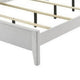 Tory California King Size Bed | Wave Texture & Mitered Corners | White BM342381