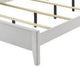 Tory King Size Bed | Wave Texture & Mitered Corners | Modern White BM342382