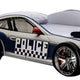 Peri Twin Size Kids Bed w Realistic Police Car Design | White | Blue BM342391