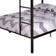 Fegy Full Over Full Bunk Bed |Ladder and Rails | Black Metal Frame BM342402