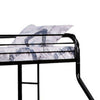 Fegy Twin over Full Bunk Bed with Ladder and Rails | Black Metal Frame BM342403