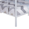 Fegy Full over Full Bunk Bed with Ladder and Rails | White Metal Frame BM342406