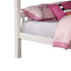 Nedy Full over Full Bunk Bed with Attached Ladder | White Solid Wood BM342410