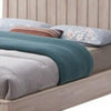 Vasu Full Size Bed | Reeded Headboard | Whitewash Solid Rubberwood