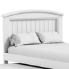 Toli Twin Captain Bed w Trundle | Drawers | White Curved Panel Headboard BM342417