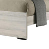 Hyao Queen Size Bed with LED on Headboard | Antique White Wash Finsih BM342434