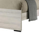 Hyao Queen Size Bed with LED on Headboard | Antique White Wash Finsih BM342434